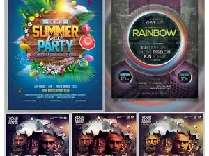 psd flyer poster collection