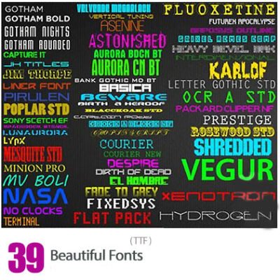 39 Fonts Collection