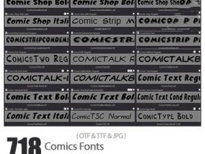 718 Comics Fonts