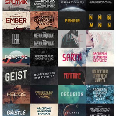 CM Display Font Bundle 22 Typefaces 65 Fonts