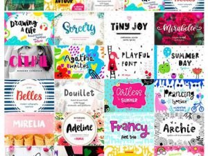 CM Font Bundle 28 Fonts With Extras