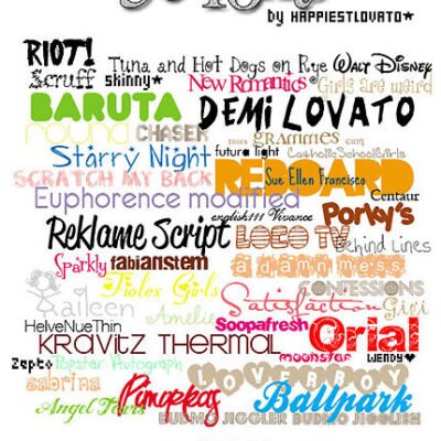 Cool 50 Fonts Collection