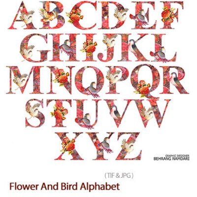 Flower And Bird Alphabet
