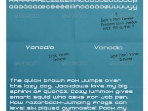 GraphicRiver Vanadio TTF Fonts