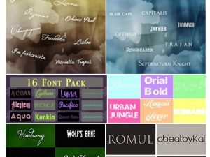 Mega 384 Fonts Pack