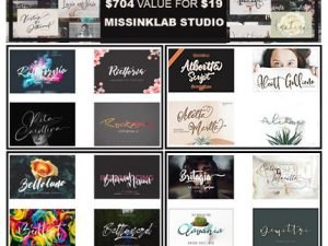 Mega Handwritten Fonts Collection