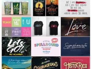 MightyDeals Wub Studio Font Bundle