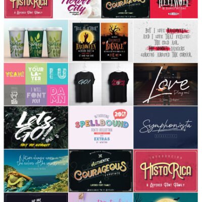 MightyDeals Wub Studio Font Bundle