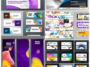 Vectors Abstract Business Banners