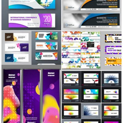 Vectors Abstract Business Banners