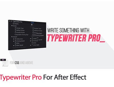 Typewriter Pro For After Effect