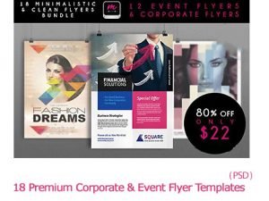 18 Premium Corporate Event Flyer Templates with A Commercial License