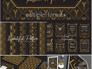 Art Deco Elegant Frame Patterns