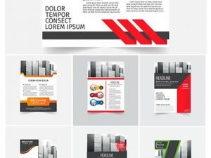 Brochure Template Vector Layout Design 05