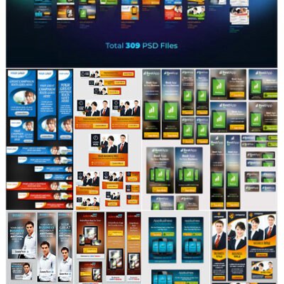 Business And Mobile App Banner Ads Mega Bundle 1