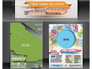 Business Flyer Brochure And Magazine Cover Vector 16