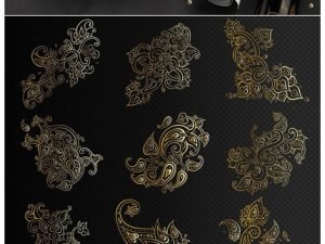 CM Paisley Golden Patterns