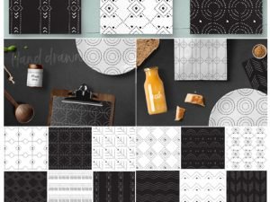 Dotted Vector Patterns And Tiles