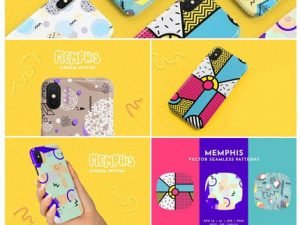 Memphis Seamless Patterns Collection