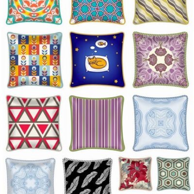 pillow image pattern example template interior bed