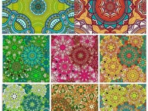 Seamless Pattern Vintage Decorative Elements