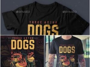 Astro Dogs T-Shirt Design