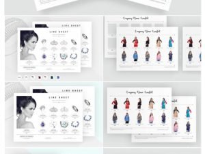 product promotional line sheet flyer template