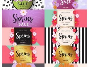 Spring Discount Flyer Banner Sale Invitation Card