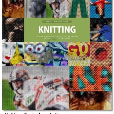 Knitting Photoshop Action