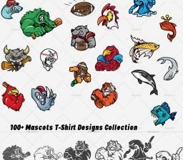 Mascots Vector Graphics Set