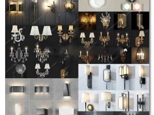 Wall Light Collection 3d Models