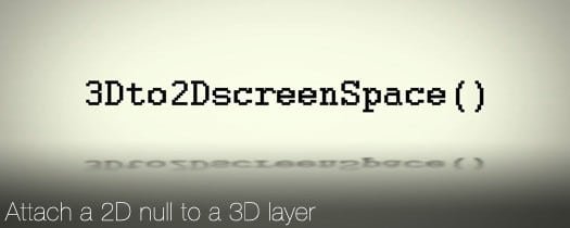 3dto2dscreenspace_lg 3D To 2D ScreenSpace 0.2b Plugin For After Effect