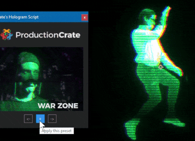 Crates Hologram Script For After Effect