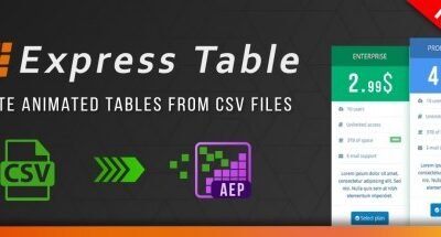 Express Table v1.2 Script For After Effect