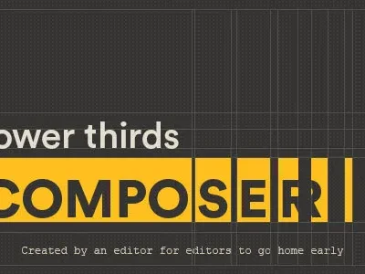 Lower Thirds Composer v1.3.2 Scripts For After Effect