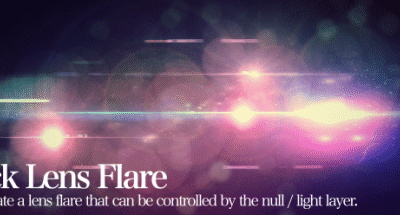 Quick Lens Flare v1.6 Script For After Effect