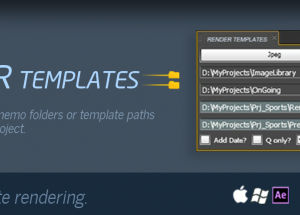 Render Templates v1.0 Script For After Effect