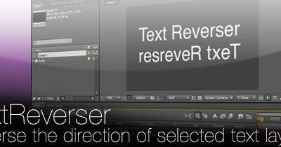 TextReverser v1.52 Script For After Effect