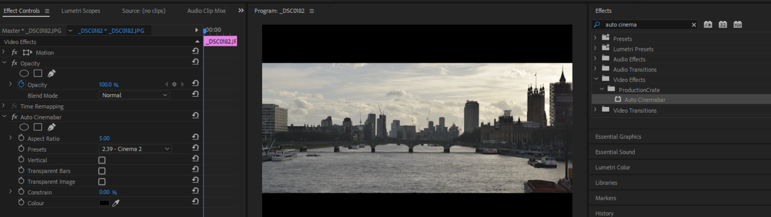 Auto Cinemabar v1.0 Script For After Effect And Premiere | visualstorms