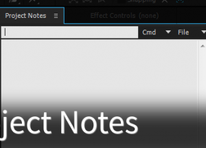 project Notes v3.2.0 Script For After Effect