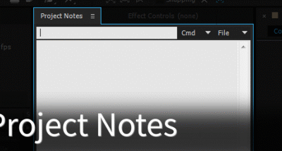 project Notes v3.2.0 Script For After Effect
