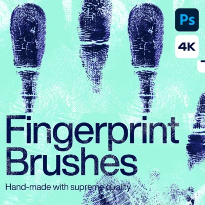 100 4K Fingerprint Photoshop Brushes
