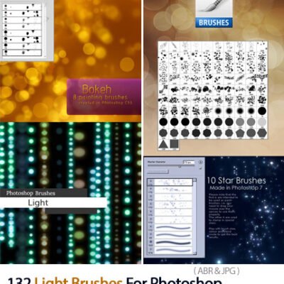 132 Light Brushes For Photoshop