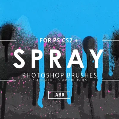 214 Spray Photoshop Brushes