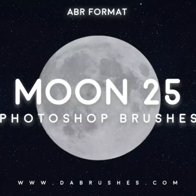 25 Moon Brushes For Photoshop