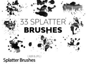 33 Splatter Brushes