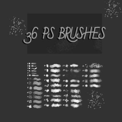 36 Painting Texture Brushes
