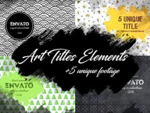 Art Titles Elements