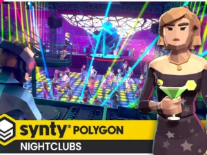 Unity Asset Polygon Nightclubs Low Poly 3D Art unity package