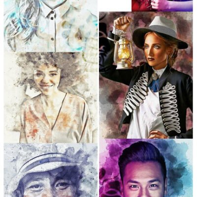 2 Watercolor And Oil Painting Photoshop Action